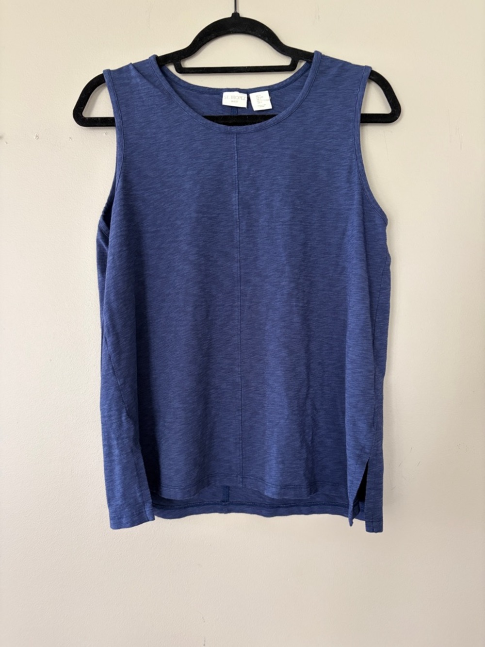 Saint Tropez West Blue Sleeveless Crewneck Tank